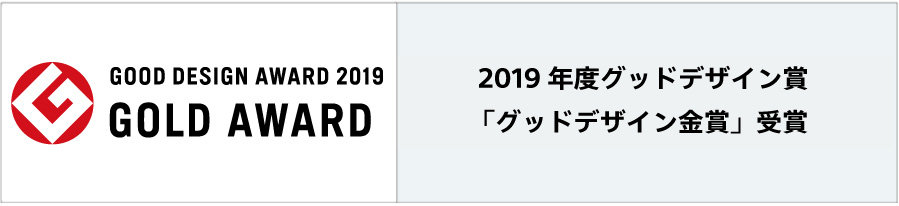 GOOD DESIGN AWARD 2019 GOLD